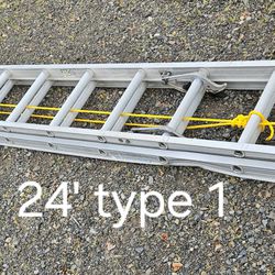 24 ft Louisville aluminum ladder-type 1(250#)