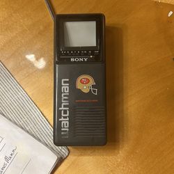 Vintage San Francisco 49’ers Sony Watchman