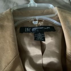 Leather And Suede Womens Blazer
