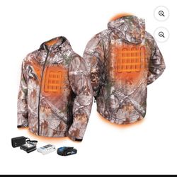 HART 20-Volt Men's Heated Medium-Duty Jacket Kit, Realtree Xtra Camouflage
