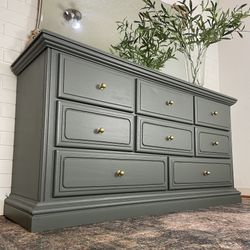 bottle green midi dress Horizon 6 Drawer Dresser main image 1