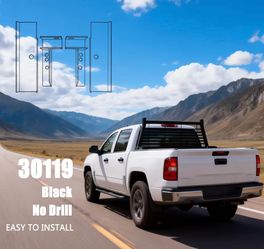 30124 Hardware Kit | for Use w/Standard Bed | Fits 2020-2025 Chevrolet Chevy Silverado GMC Sierra 2 HD | Black Powder Coat | No Drill Required