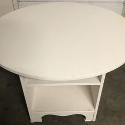 IKEA Daniella Modern Classic Wood Round Side Table