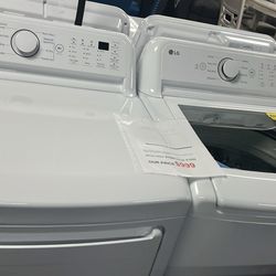 LG WASHER AND DRYER SET WHITE NEW ARRIVE 
