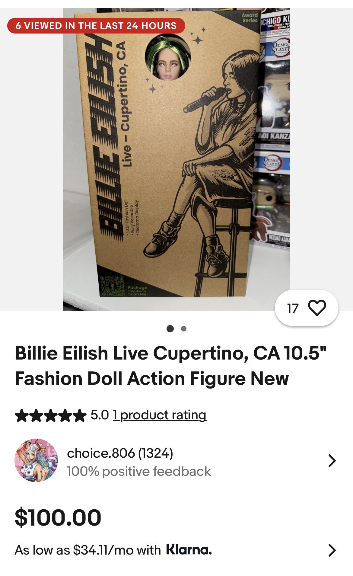 Billy Eilish Collectors Doll