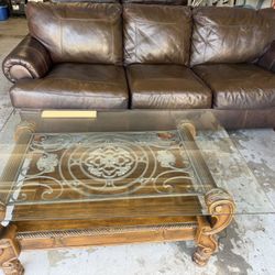 Ashley Leather Living Room Set