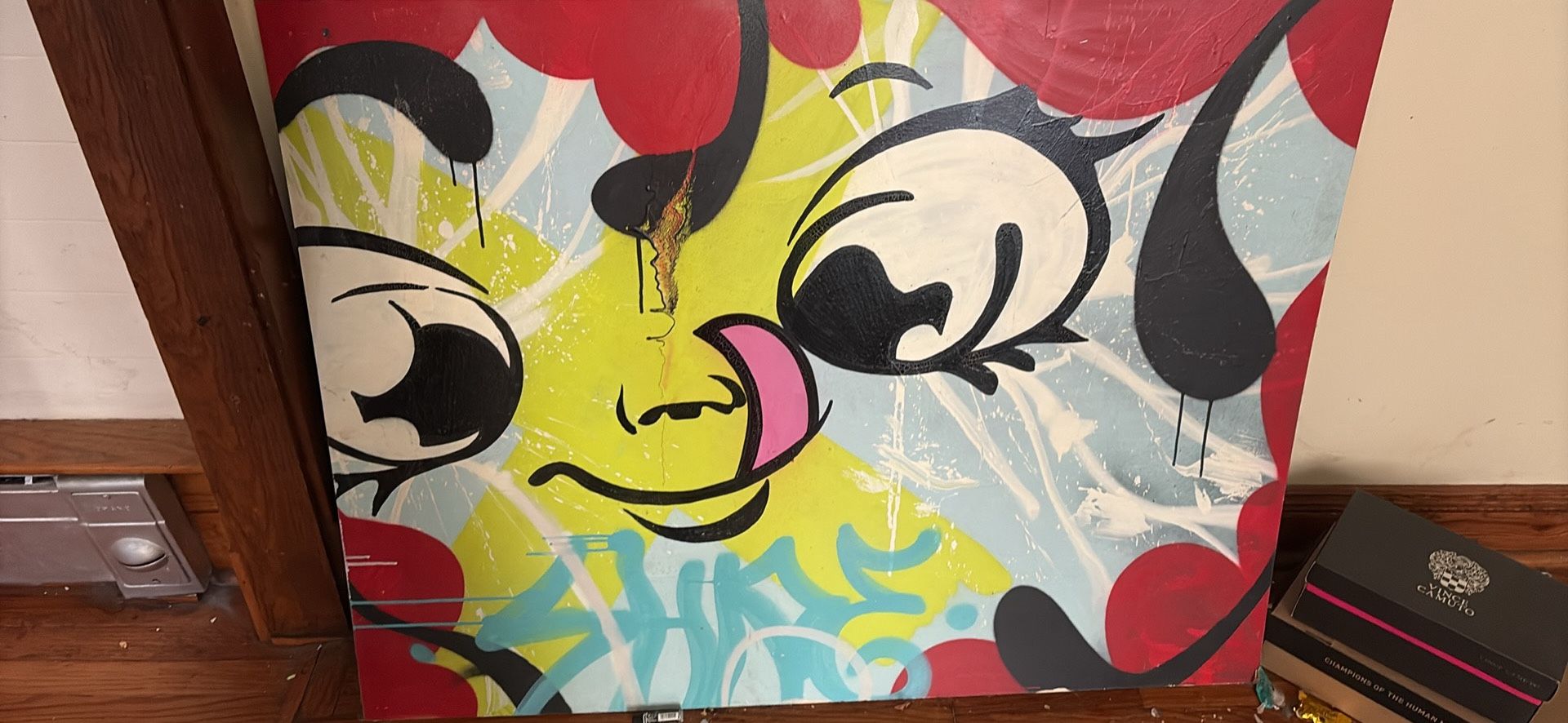 Spray painted Mural Board