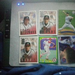 6 Baseball Cards