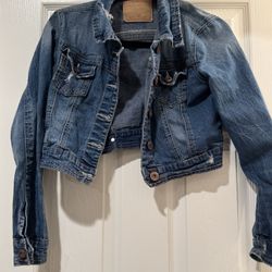 Women’s Jean Jacket Crop Top