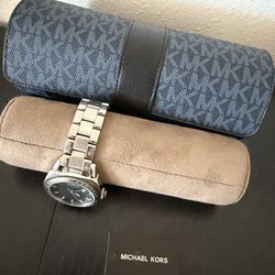Michael Kors Monogram Watch Roll Travel Case
