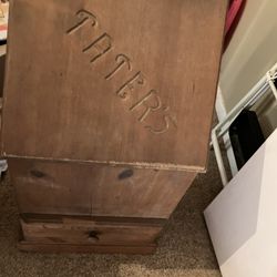 Old Wooden  Onion And Potatoes Box