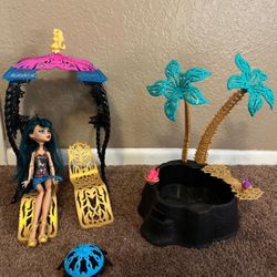 cleo de nile frights oasis Monster High 13 wishes Doll & playset