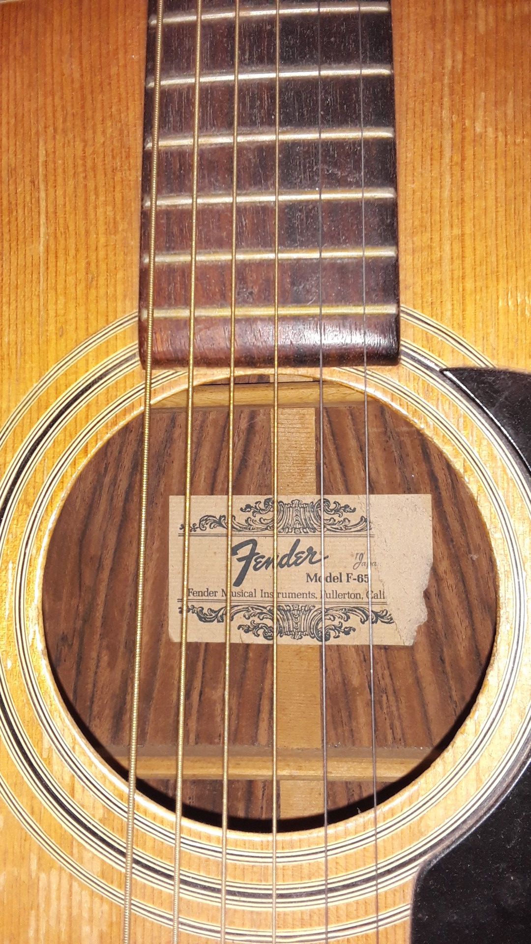 Fender f 65 acoustic deals