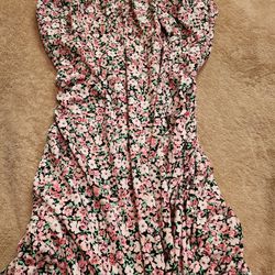 Woman Flower  Dress 