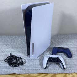 PlayStation 5 PS5 Disc Console Bundle – 2 Controllers + Cables
