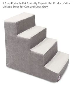 4 Step Portable Pet Stairs by Majestic Pet Products Villa
