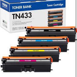 Brand: Toner Bank TN433 Toner Cartridge Set TN-433 MFC-L8900CDW Compatible Replacement for Brother TN433 TN 433 TN431 for Brother MFC L8900CDW HL-L836