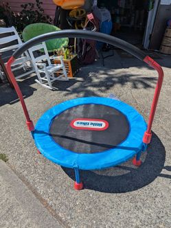 Little Tikes mini toddler trampoline with handle