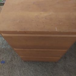 Three Drawer End Table