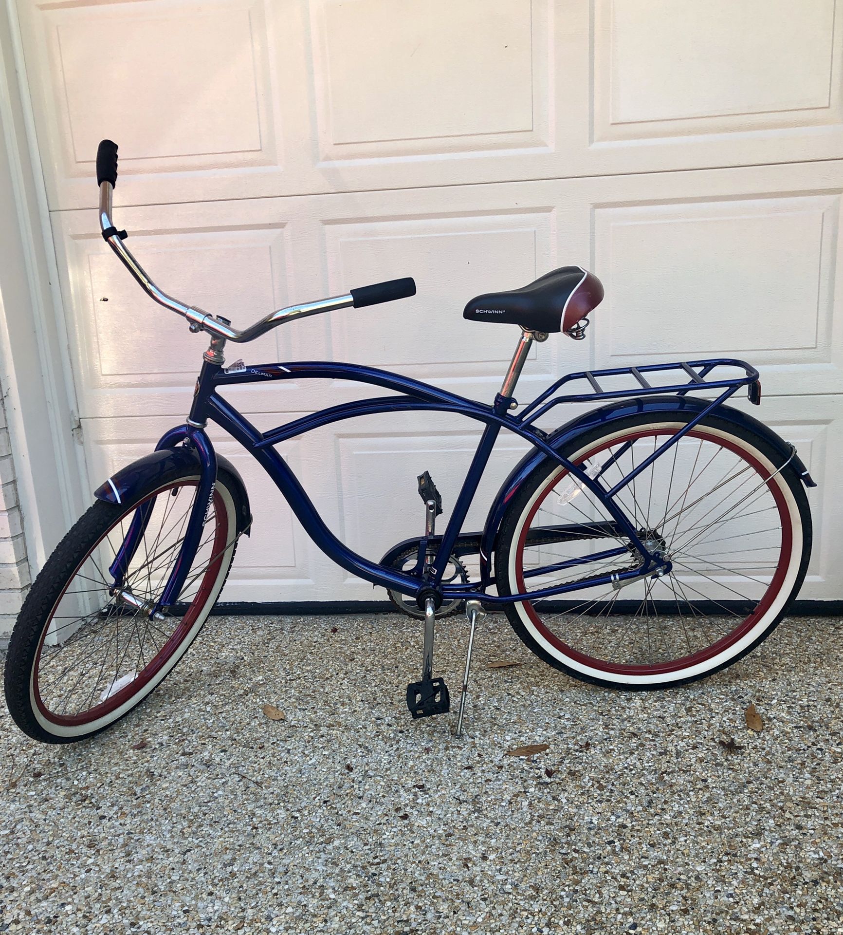Schwinn Delmar Adult Bicycle - Navy Blue & Red