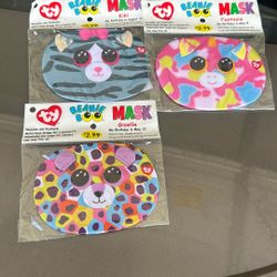 Three New TY Beanie Boo Mask