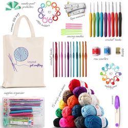 73 Piece Crochet Kit for Beginners Adults and Kids