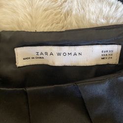 ZARA black satin dress