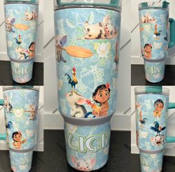 Moana Inspired "Pua & Heihei Special" - Hot/Cold Tumbler - Multiple Sizes Available