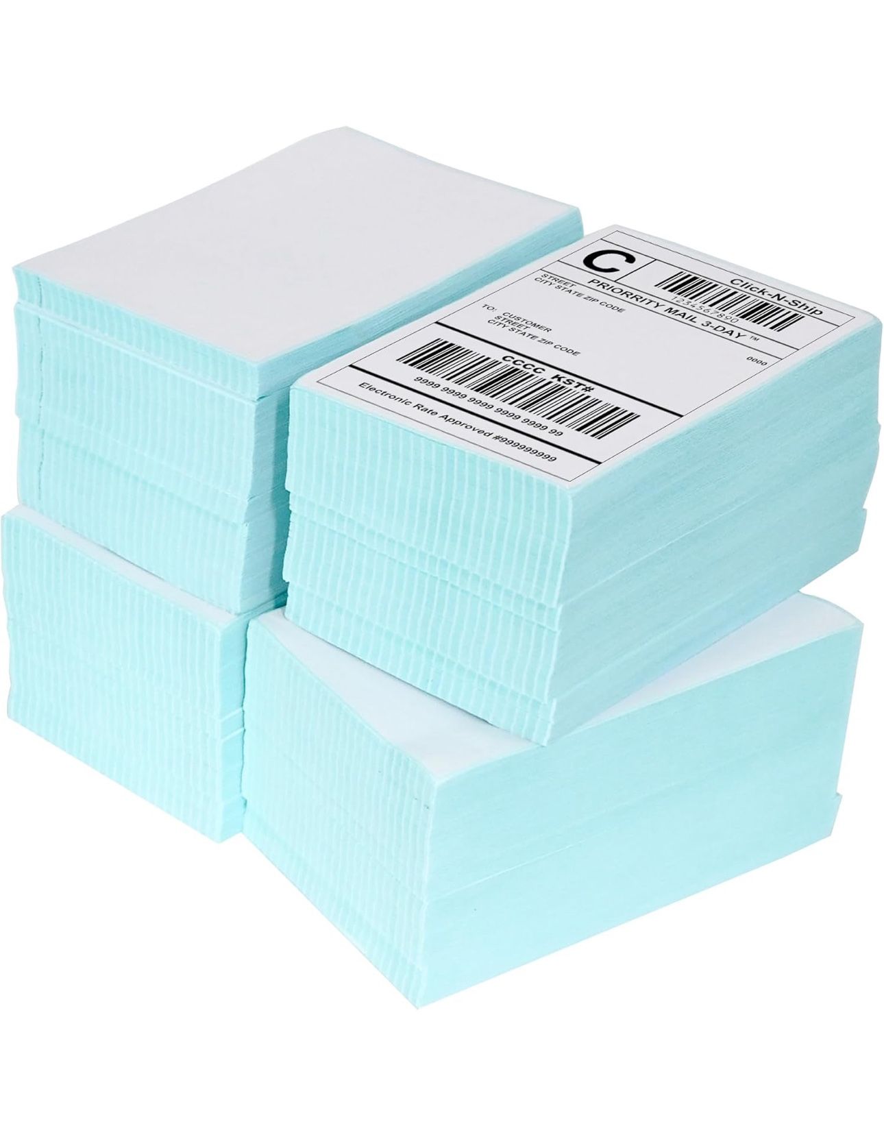 4 Pack of 500 Shipping labels Each + Printer