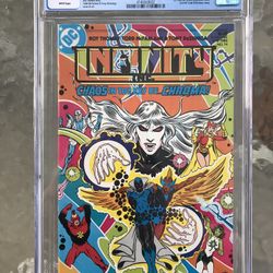 Infinity Inc. #14 (1985) CGC 9.6 — White Pages; 1sr Todd McFarlane Cover Published