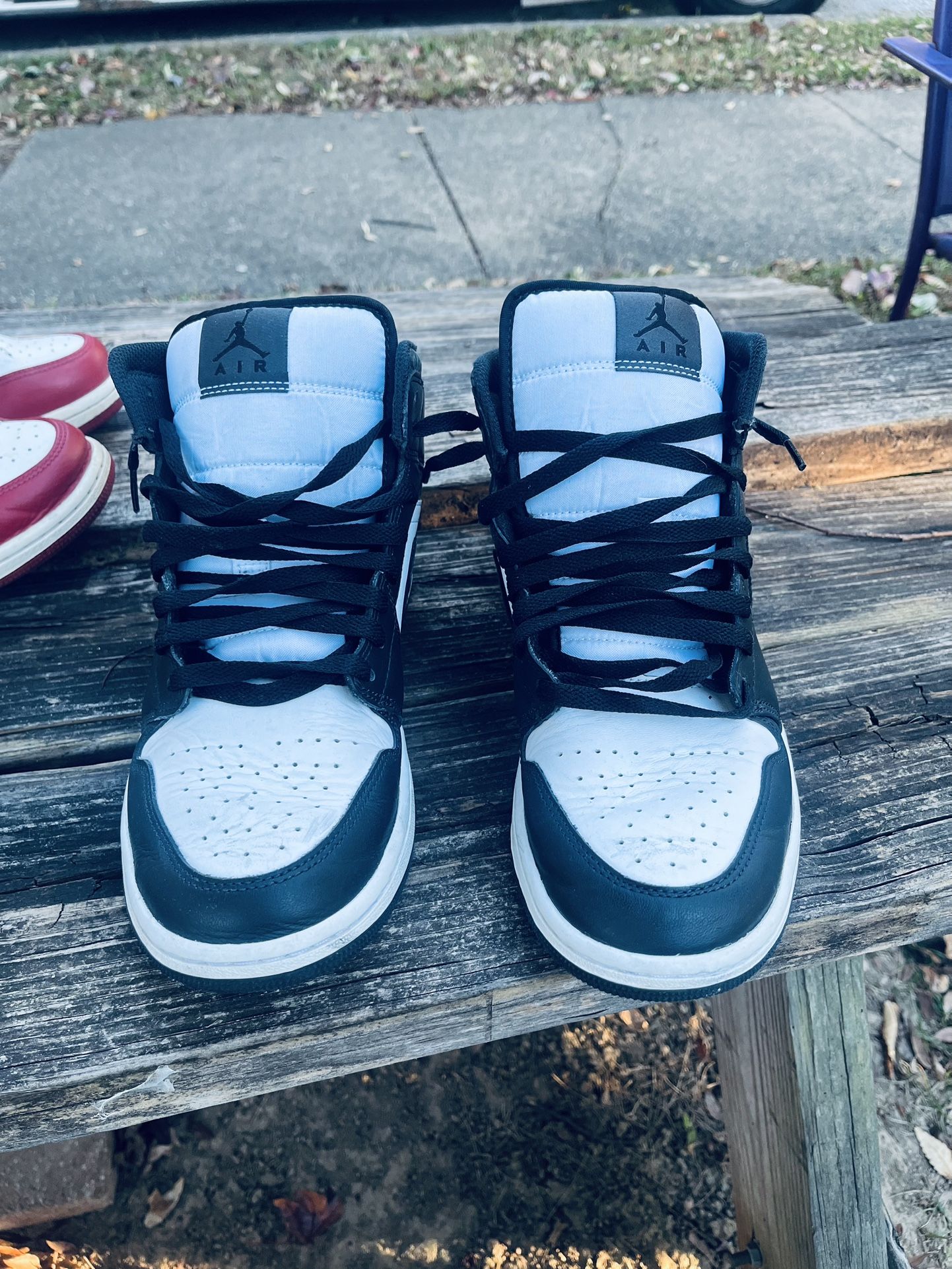 Air Jordan 1 Mid SE 'Panda Elephant' Black & White (Used)