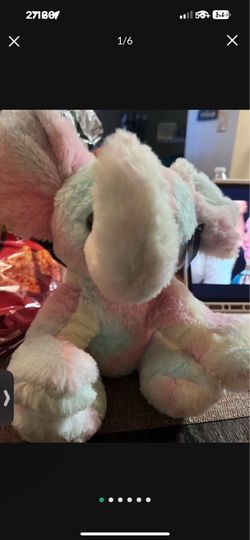 Light up Rainbow Elephant Stuffed Animal