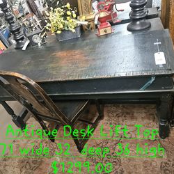 Desk Antique lift TopWe are located at 2811 East Bell road. Another Time Around Furniture.