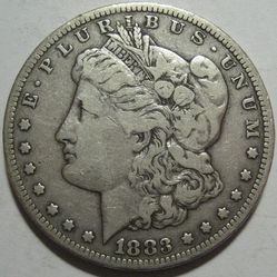 1883-CC FINE+ MORGAN Dollar, CARSON CITY, FREE Shipping