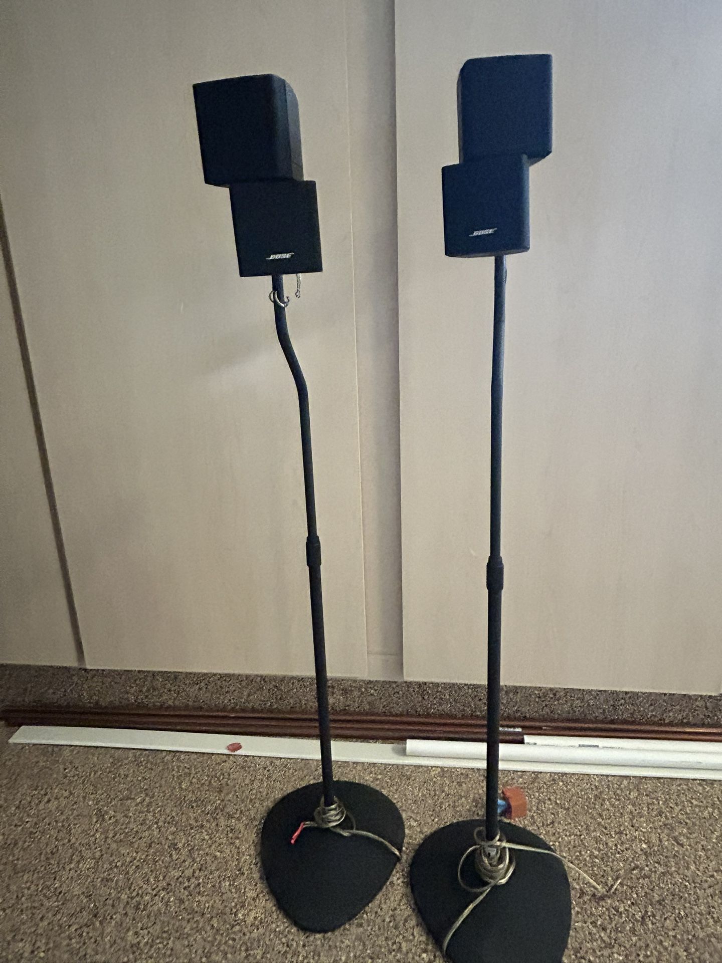 Bose Acoustimass Speakers, Stands, Center Speaker 