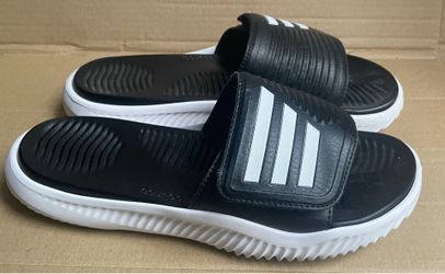 Adidas Men Alpha Response Slide Slipper 2.0 Black Shoes Beach GYM Sandals Size 8