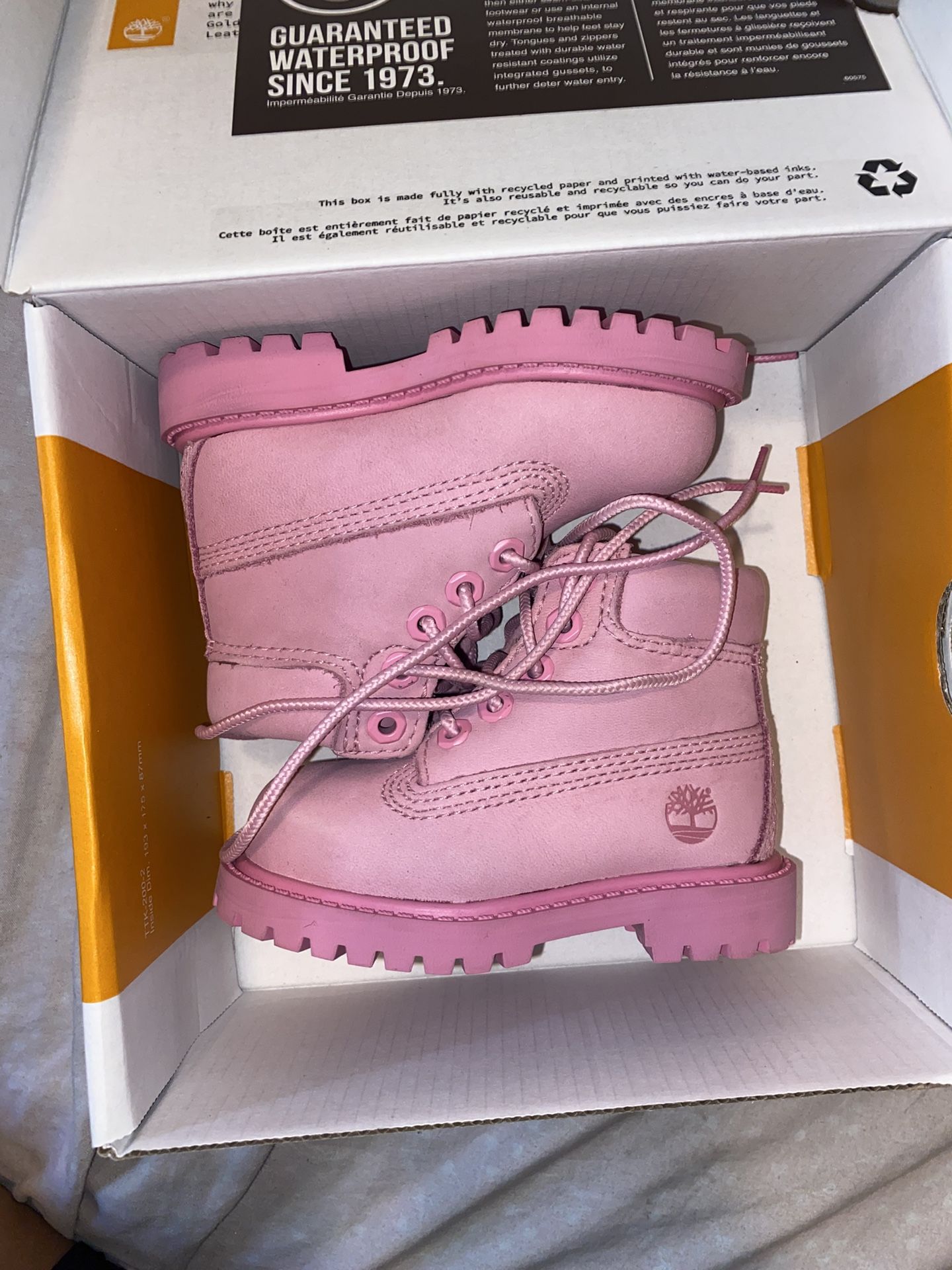Pink Baby Timberlands