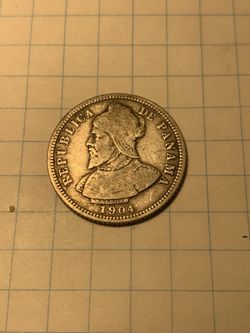 Silver Panama 10 Centesimos 1904