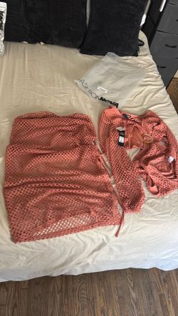 Fashion nova Julissa crochet bodysuit maxi skirt set