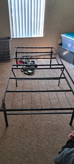 Twin Bedframe Metal 18" Height. 