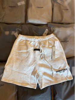 Light gray Essentials shorts