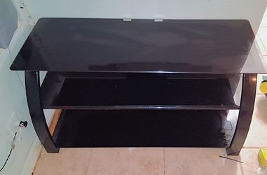 Real glass tv stand
