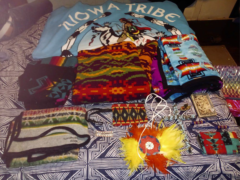 Native American blankets & more LOT 