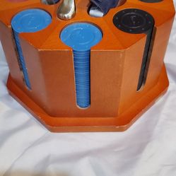 Poker Chip Set w/ Wooden Holder