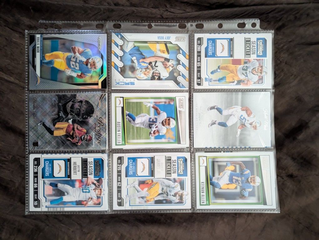 LA Chargers Football Cards