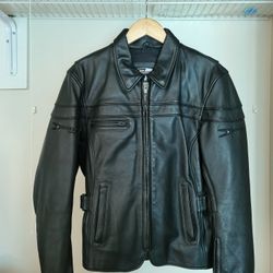 Joe Rocket Unisex Leather Motorcycle Jacket Size L