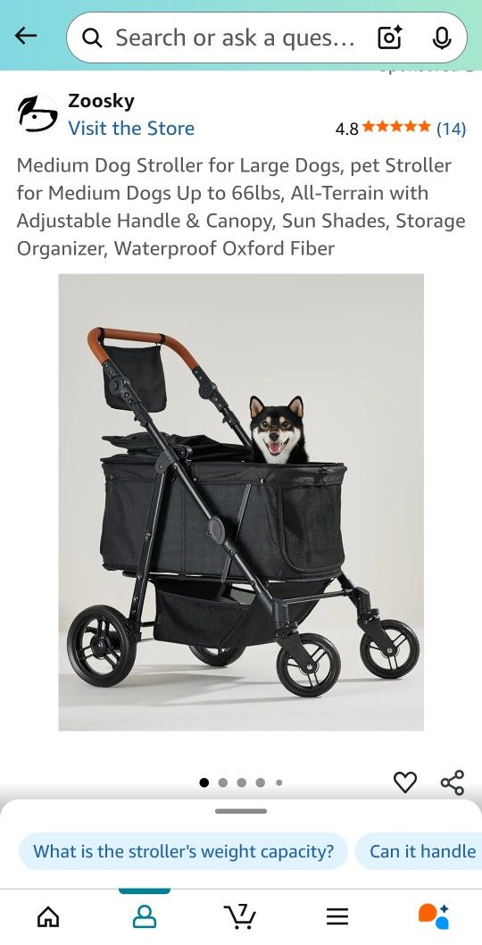 Zoosky Dog/Pet Stroller 