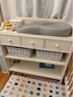 Pottery barn changing table dresser