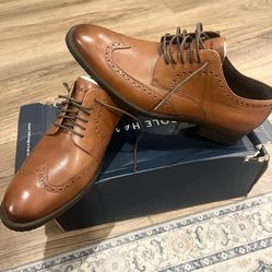 Cole Haan Mens Modern Essentials Wingtip- C34598 BRITISH TAN