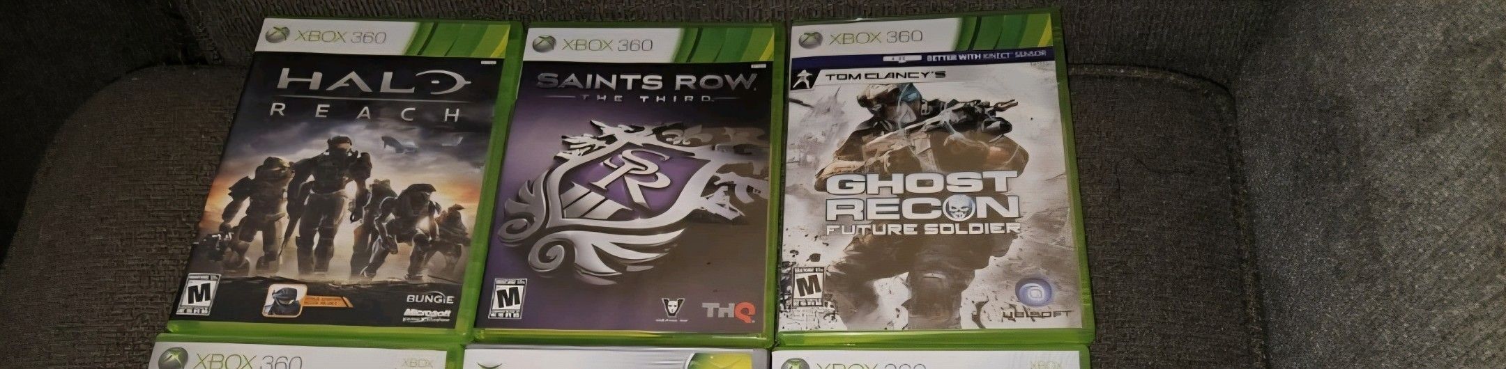 3 Xbox 360 Games Halo Saints Row Ghost Recon